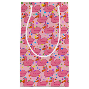 Pequeña Bolsa de regalo de pato rosa