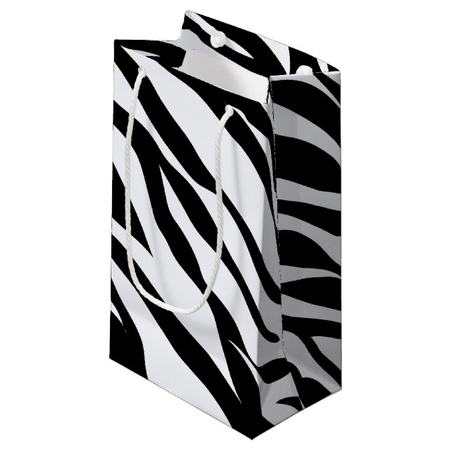 Pequeña Bolsa de regalo de patrón animal Zebra Safari (Angulo Anverso)