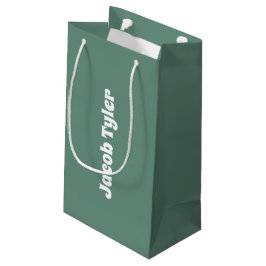 Pequeña Bolsa de regalo de Personalizable Verde azulado oc
