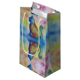 Pequeña Bolsa de regalo de Personalizado de gato espacial 