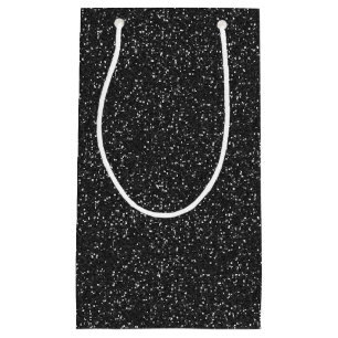 Pequeña Bolsa de regalo de Purpurina de espuma negra