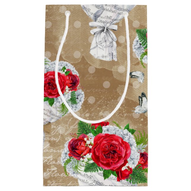 Pequeña Bolsa de regalo de Rosa ruso (Anverso)