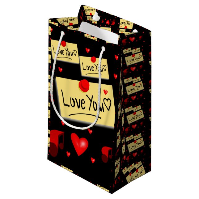 Pequeña Bolsa de regalo de San Valentín (Angulo Anverso)