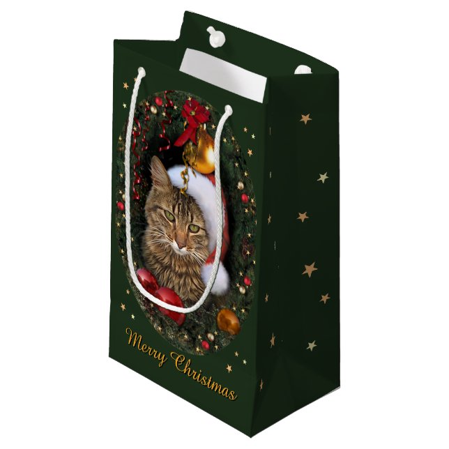 Pequeña Bolsa de regalo de Santa Cat (Angulo Anverso)