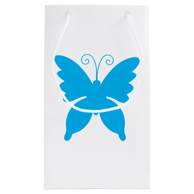 Pequeña Bolsa de regalo de Silhouette de mariposa (Reverso)