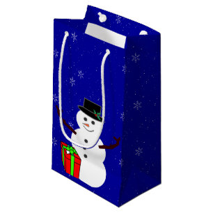 Pequeña Bolsa de regalo de Snowman