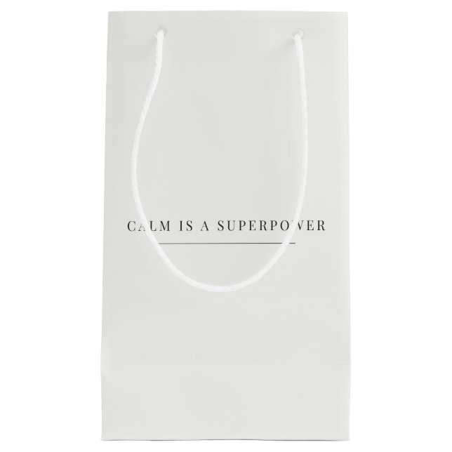 Pequeña Bolsa de regalo de superpoderes de calma – Neutral (Anverso)