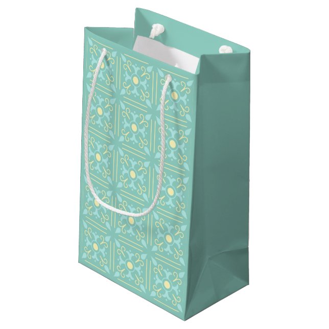 Pequeña Bolsa de regalo de té de tarde de baldosas caprich (Angulo reverso)