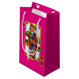 Pequeña Bolsa de regalo de Teddy Bear King of Hearts