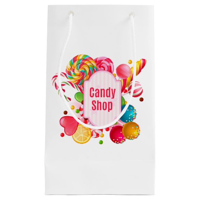 Pequeña Bolsa de regalo de tienda de dulces (Anverso)