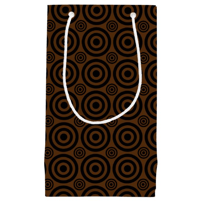 Pequeña BOLSA DE REGALO DE TORO S, marrón-negro (Anverso)