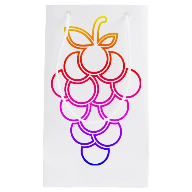 Pequeña Bolsa de regalo de uvas orgánicas (Anverso)