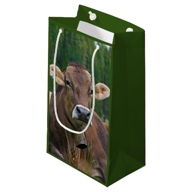 Pequeña Bolsa de regalo de vaca alpina (Angulo Anverso)