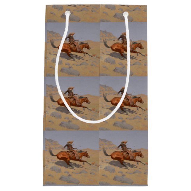 Pequeña Bolsa de Regalo de Vaqueros Occidentales (Anverso)