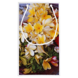 Pequeña Bolsa de regalo de vino de flores amarillas