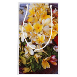 Pequeña Bolsa de regalo de vino de flores amarillas