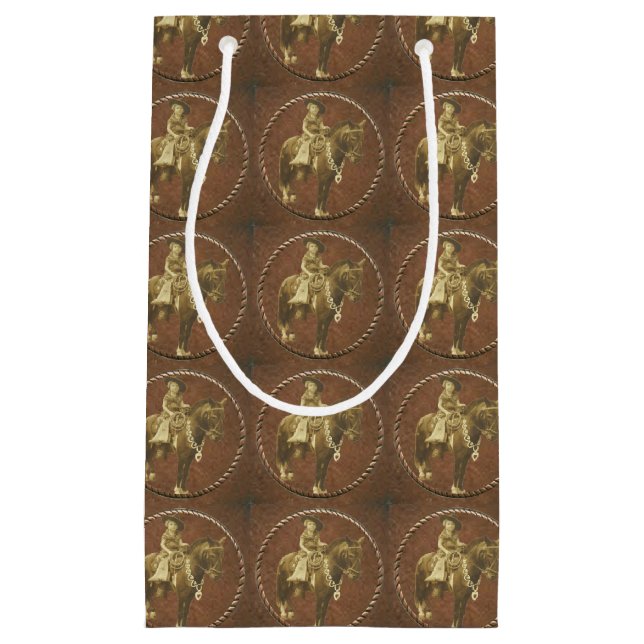 Pequeña Bolsa de regalo de Vintage Western (Anverso)