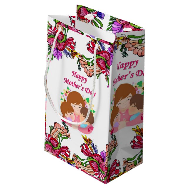 Pequeña Bolsa de regalo del Día de la Madre (Angulo reverso)