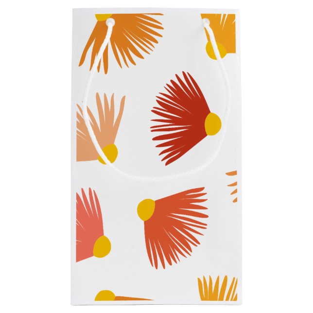 Pequeña Bolsa de regalo del patrón floral giratorio (Reverso)