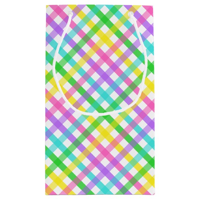 Pequeña Bolsa de regalo Easter Gingham 8 (Reverso)
