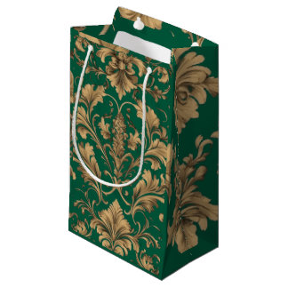 Pequeña Bolsa de regalo elegante para damas de época dorad