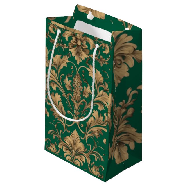 Pequeña Bolsa de regalo elegante para damas de época dorad (Angulo Anverso)