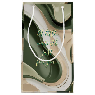 Pequeña Bolsa de regalo en un gráfico abstracto elegante