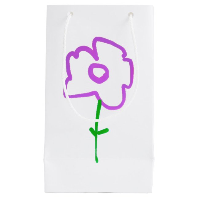 PEQUEÑA BOLSA DE REGALO FLOR DISEÑO ESTILO  (Anverso)