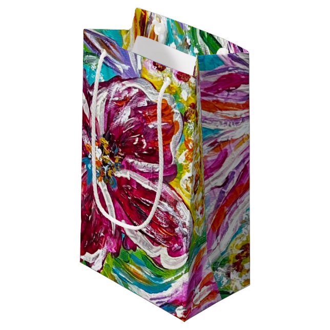 Pequeña Bolsa de regalo floral (Angulo Anverso)