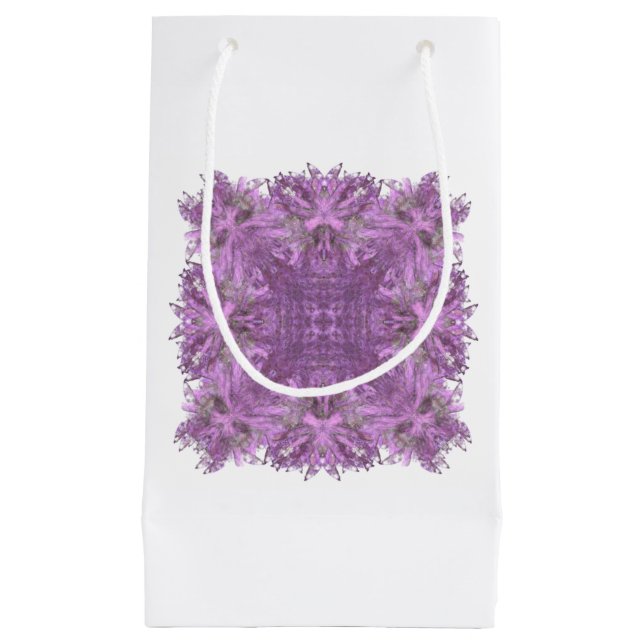 Pequeña Bolsa de Regalo Geométrico de Lavender (Anverso)