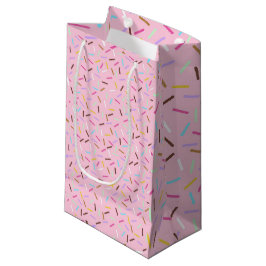 Pequeña Bolsa de regalo grande con patrón de purpurina de 