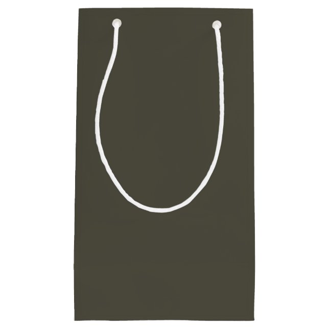 Pequeña Bolsa de regalo gris oscuro sólido (Anverso)