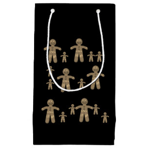 Pequeña Bolsa de Regalo Hombre de Jengibre de Navidad