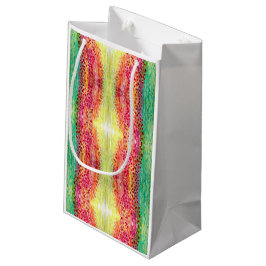 Pequeña Bolsa de regalo mágica brillante amarilla, rosa y 