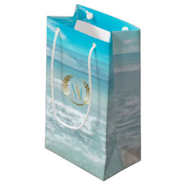 Pequeña Bolsa de regalo | Moderna playa geométrica de mono