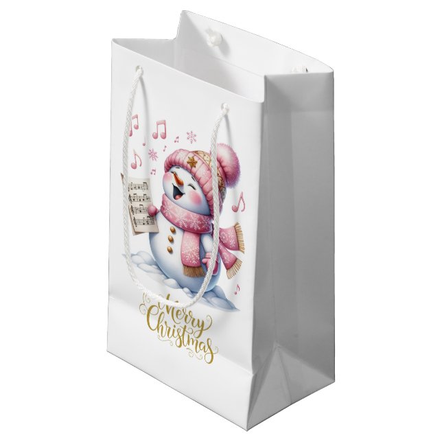 Pequeña Bolsa de regalo navideña (Angulo Anverso)