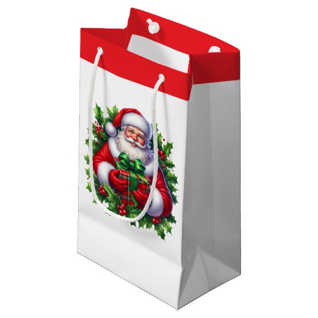 Pequeña Bolsa de regalo navideña (Angulo Anverso)