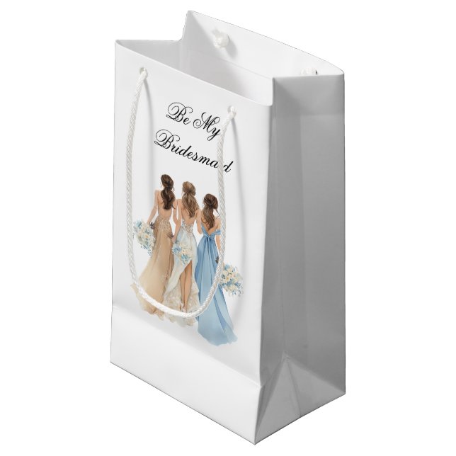 Pequeña Bolsa de regalo para dama de honor de boda (Angulo Anverso)