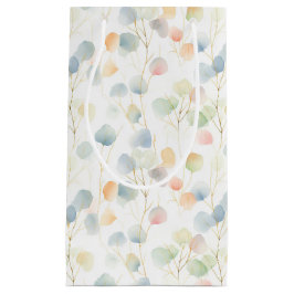 Pequeña Bolsa de regalo para el follaje de eucalipto color