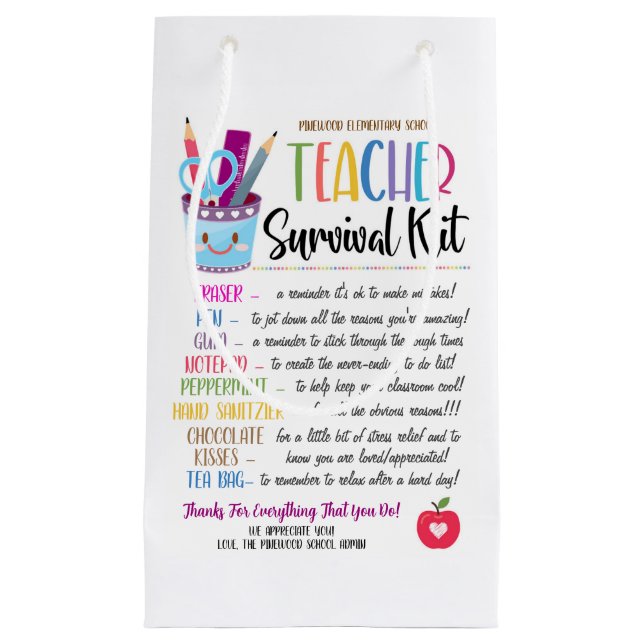 Pequeña Bolsa de regalo para el kit de supervivencia del p (Anverso)