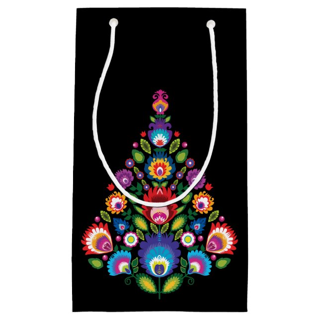 Pequeña Bolsa de regalo para Navidades folclóricos pequeño (Anverso)