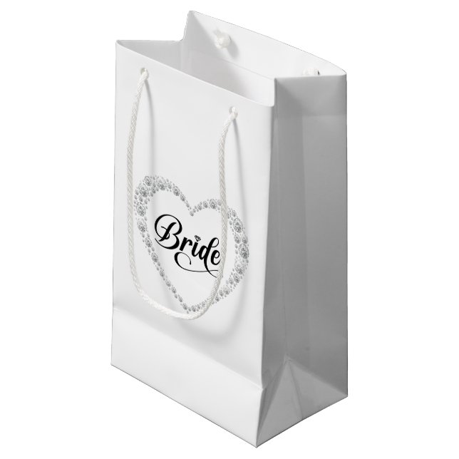 Pequeña Bolsa de regalo para novia de boda (Angulo Anverso)