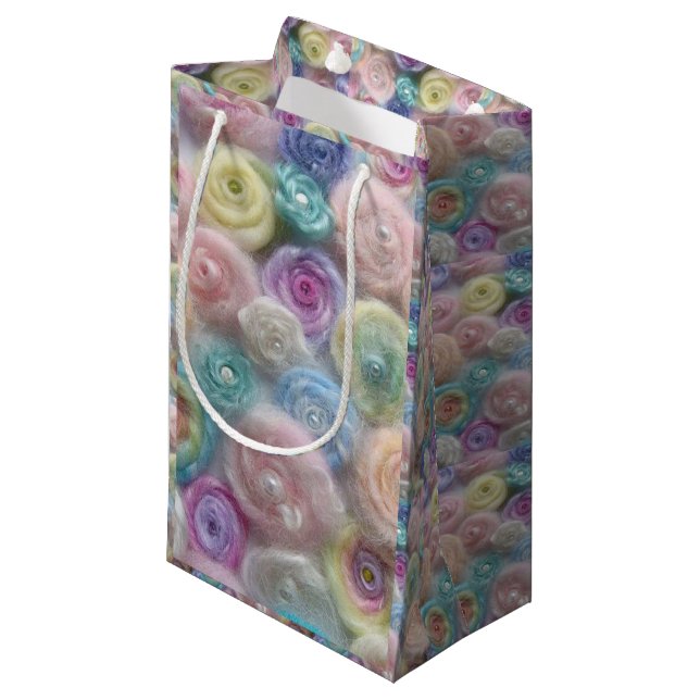 Pequeña Bolsa de regalo Pastel Yarn (Angulo Anverso)