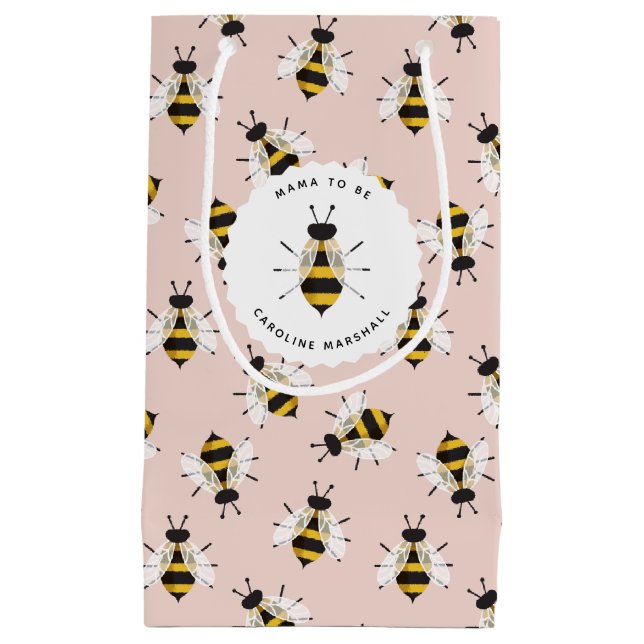 Pequeña Bolsa de regalo personalizada Rustic Illustrated B (Anverso)