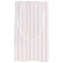 Pequeña Bolsa de regalo rayada rosa