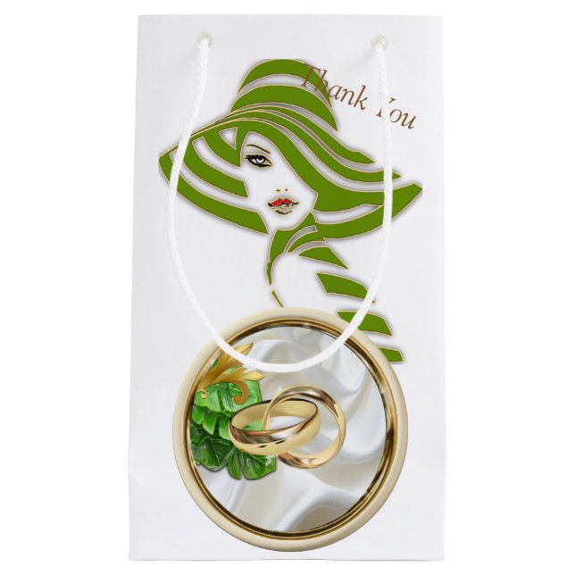 Pequeña Bolsa de regalo tropical romántico (Anverso)