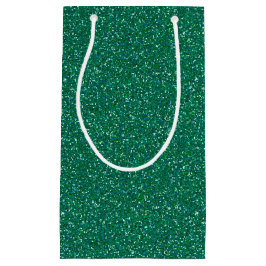 Pequeña Bolsa de regalo Verde azulada oscura de Purpurina 