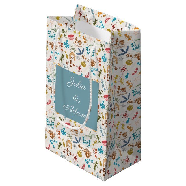 Pequeña Bolsa de regalo Warli Fest (Angulo Anverso)