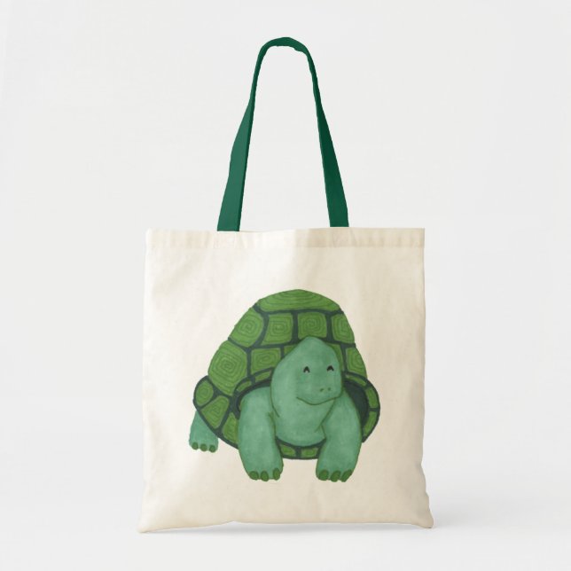 Pequeña bolsa verde para la tortuga (Frente)