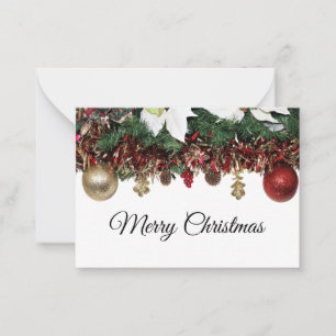 Pequeña Bonita tarjeta de Navidades